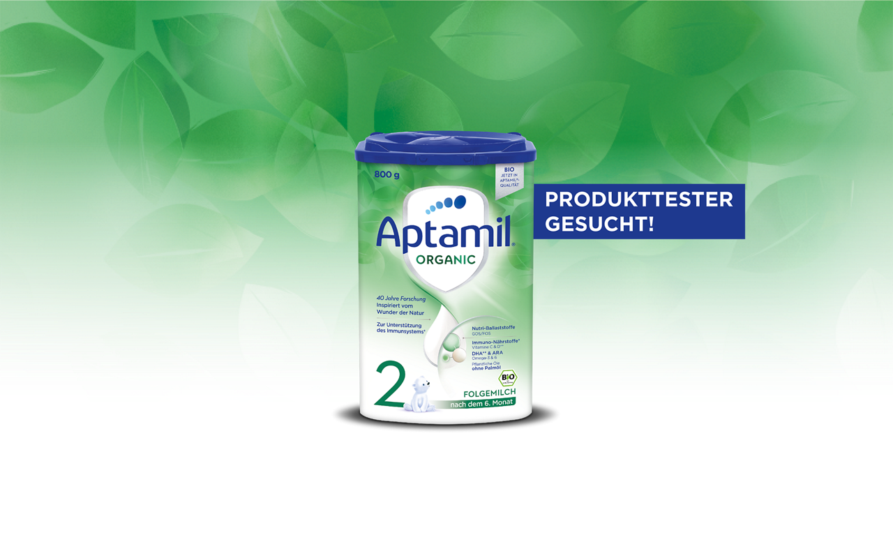 Aptamil Organic Producttester gesucht!
