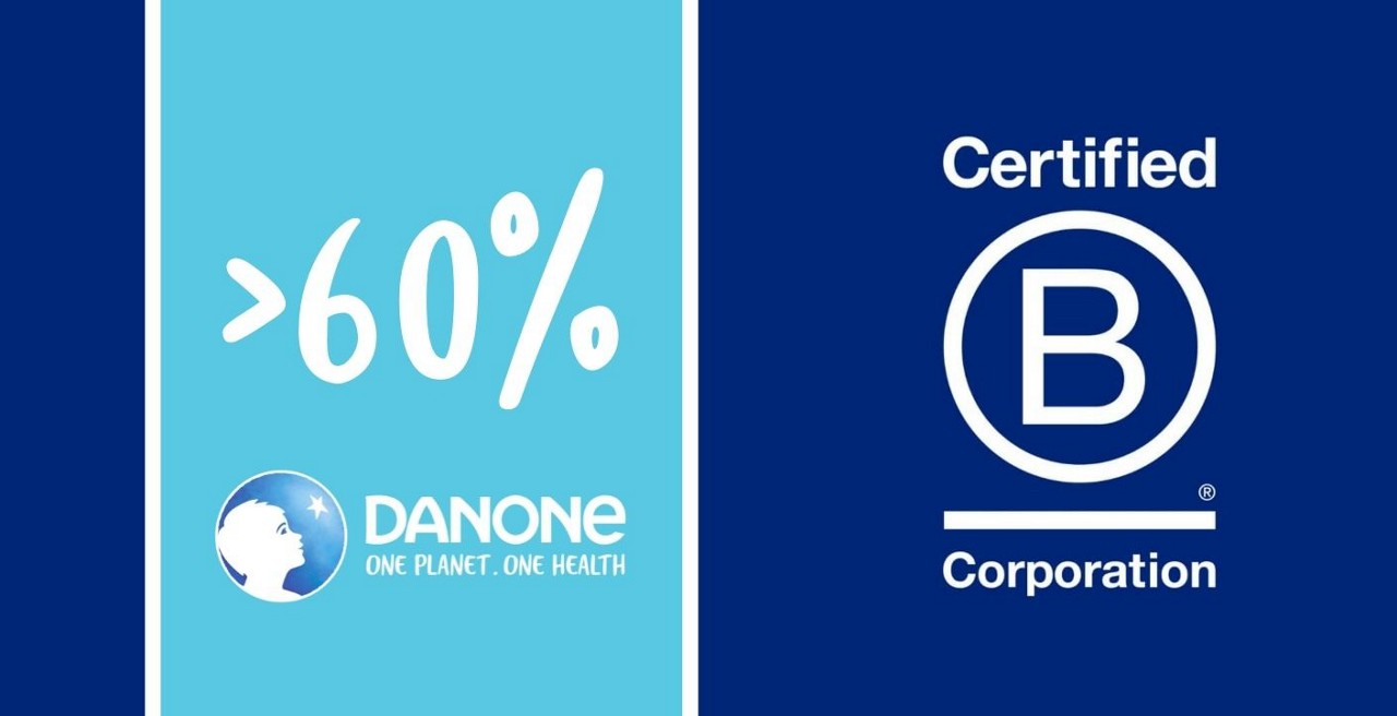 Inforgraphic: More than 60% of Danone's sales are certified B Corp.