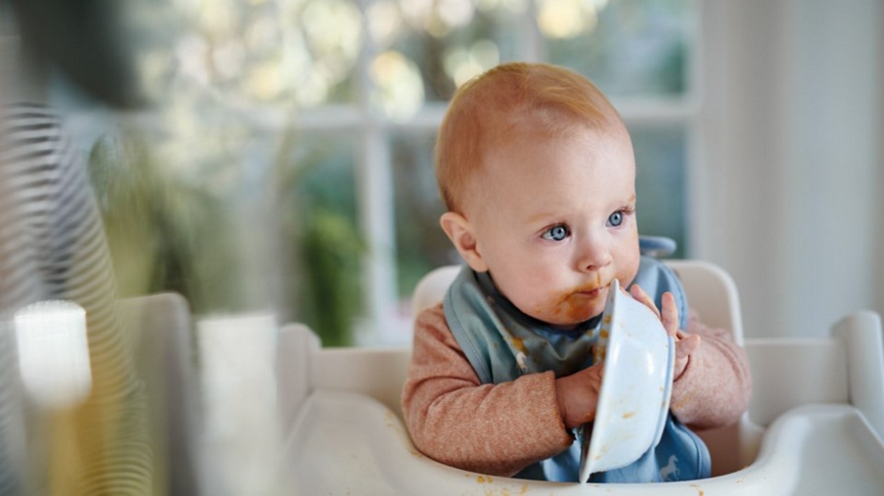 Baby Eating With Hands