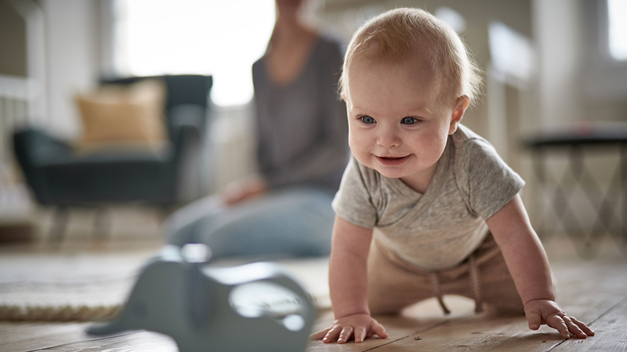 COVID-19 baby crawling