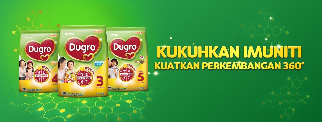 Dugro® NextGen NUTRI Susu Tepung Rumusan Perisa Asli Langkah 3,4,5