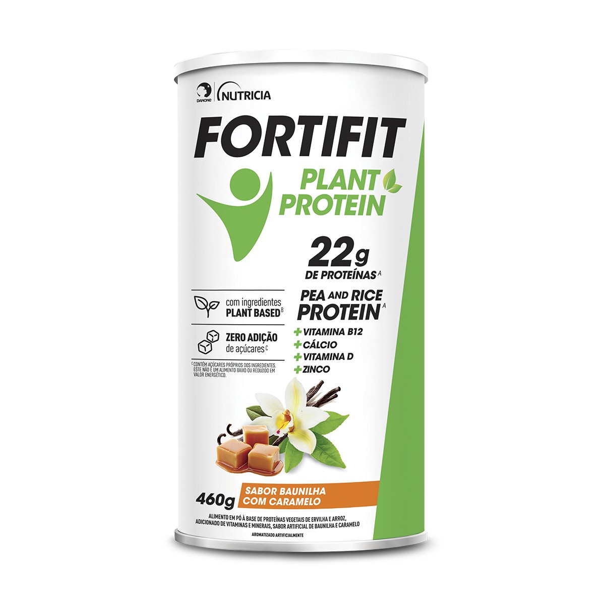 Fortifit Plant Protein 460g Baunilha Caramelo