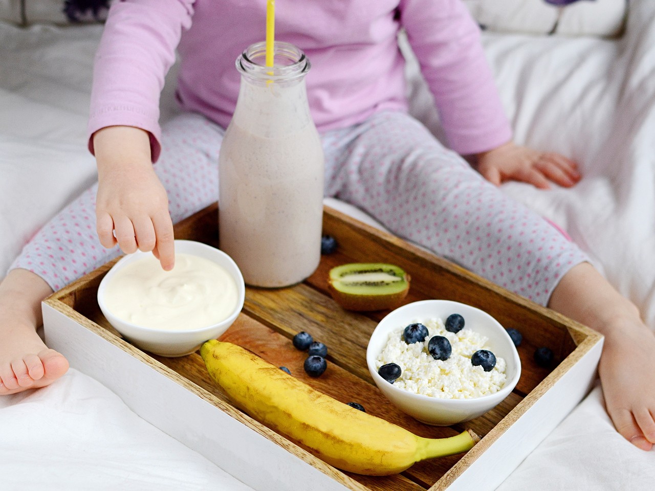 Toddler With Healthy Breakfast