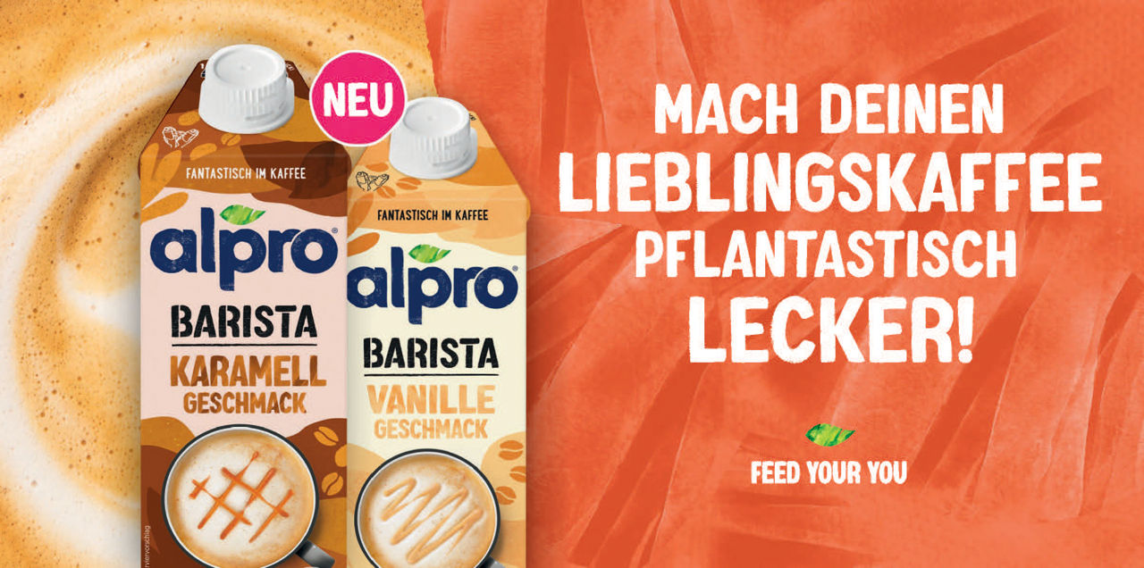 ALPRO ZELEBRIERT PFLANZLICHEN KAFFEEGENUSS MIT NEUEN BARISTA-PRODUKTEN UND UMFASSENDER KAMPAGNE „MACH DEINEN KAFFEE PFLANTASTISCH LECKER!“