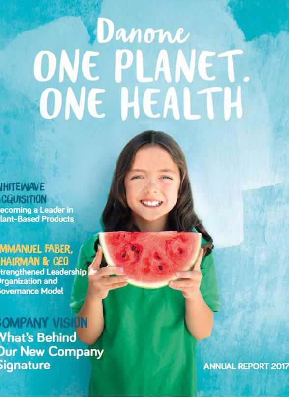 Danone - Cover annual report 2017