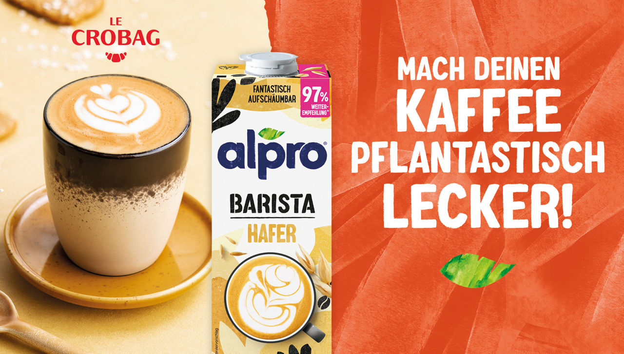 ALPRO WIRD ERSTER PARTNER FÜR PFLANZLICHE MILCHALTERNATIVEN BEI LE CROBAG