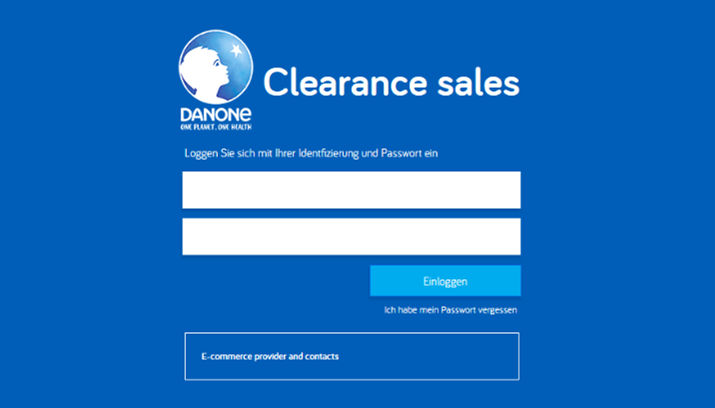 Danone eröffnet ersten Online Shop für Handelspartner für Produkte mit kurzem MHD