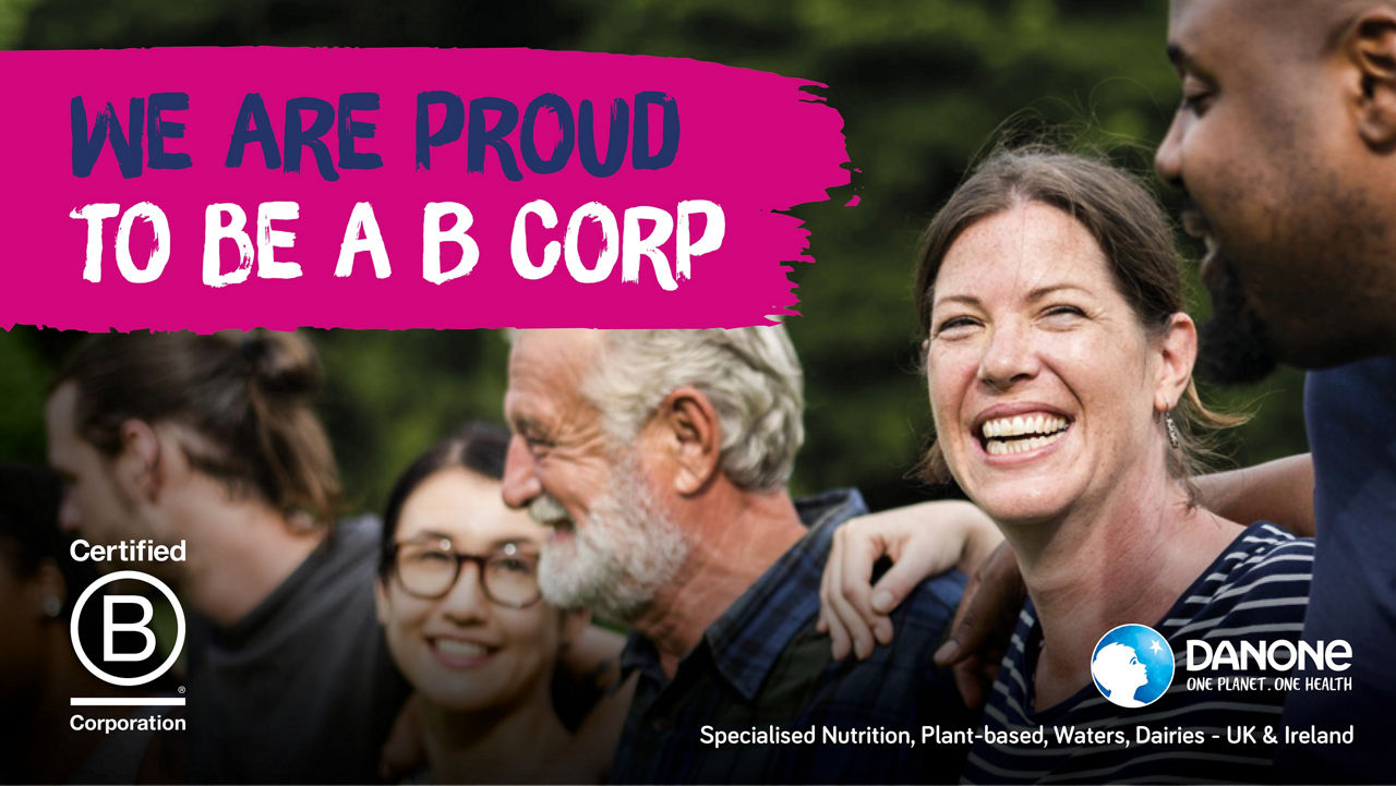 Danone becomes B Corp certified across the UK and Ireland