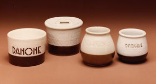 Picture of 4 Danone old pots from France & Spain