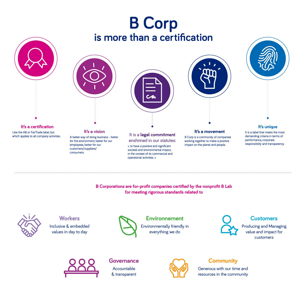 Infografic - B Corp is more than a certification