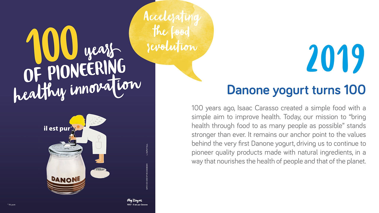 A propos de Danone - Histoire - 2019 