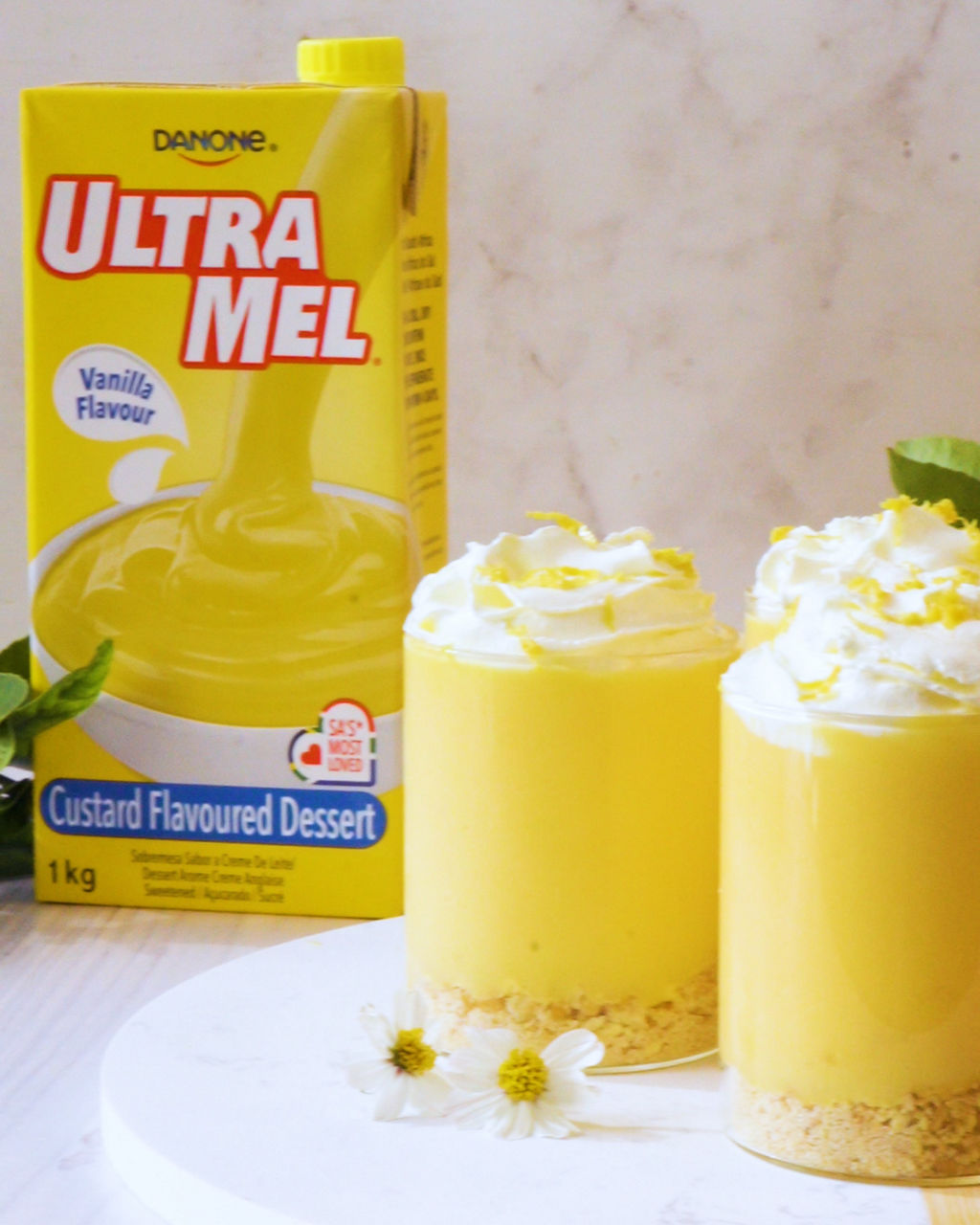 4-Ingredient Lemon Custard Cups