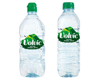 Volvic bottles