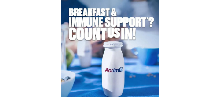 London October 2018 Bottle Actimel Probiotic Yogurt Type Drink