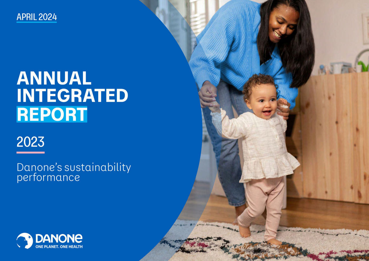 Banner of Danone's Integrated Annual report 2022