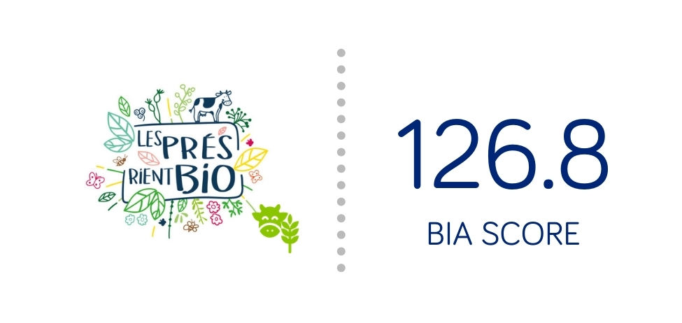 Lien vers la page Les Prés Rient Bio, EDP, Danone du site B Corp - Score BIA 126.8