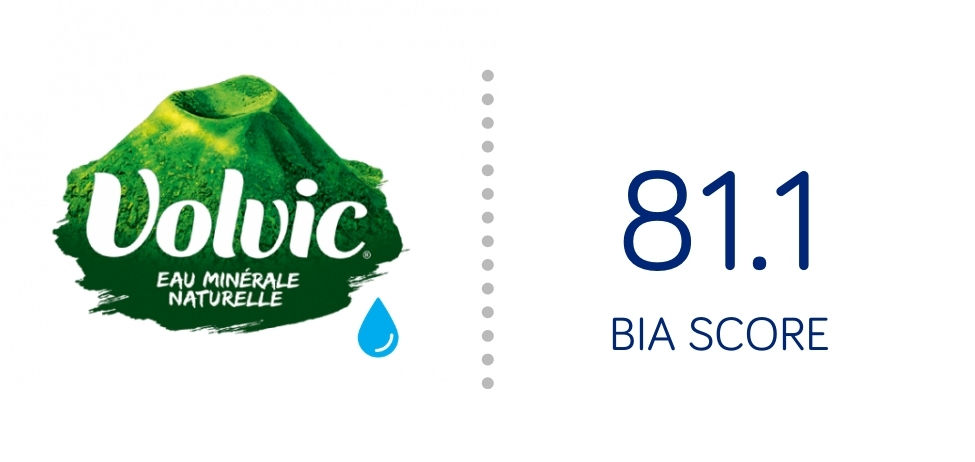 Lien vers la page Volvic, Waters, Danone du site B Corp - Score BIA 81.1