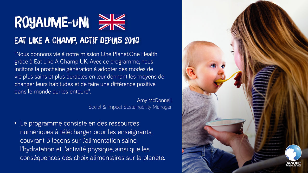 Programme Royaume-Uni - " Eat Like a Champ " Lancé en 2010