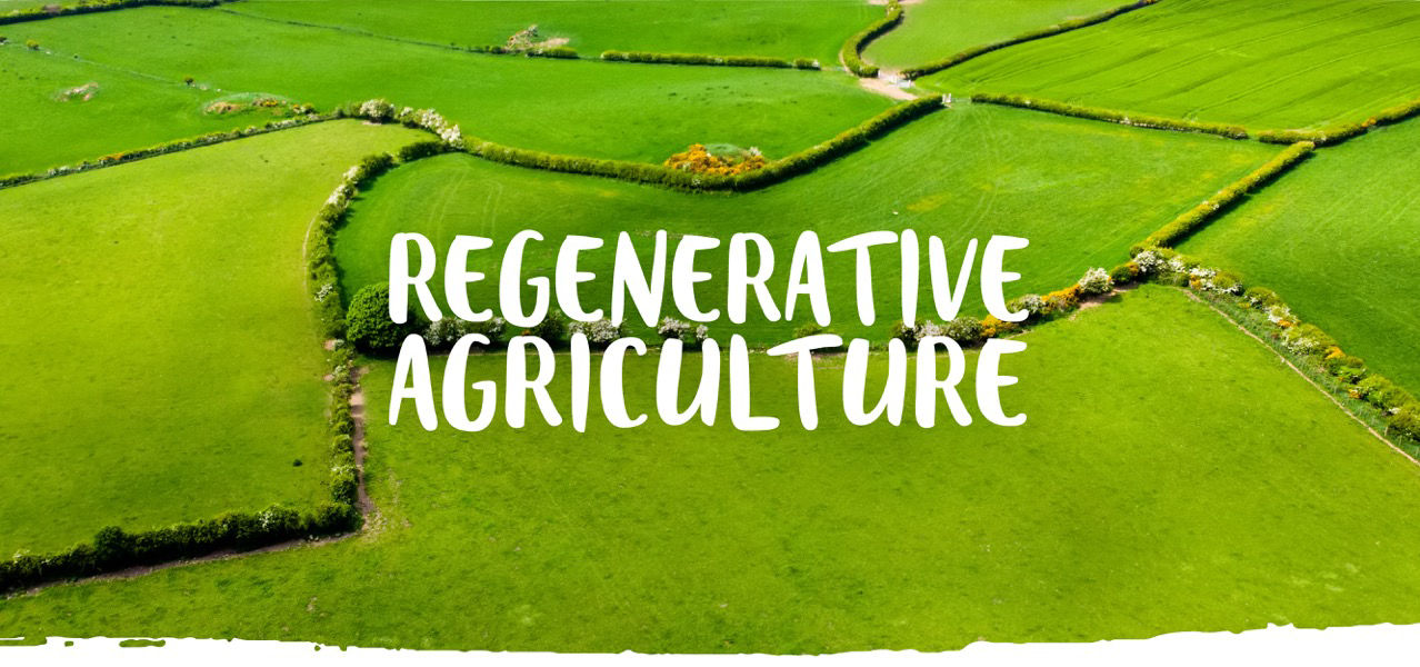 regenerative Agriculture over green fields
