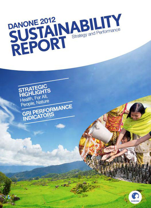 Danone - Cover Sustainability report 2012