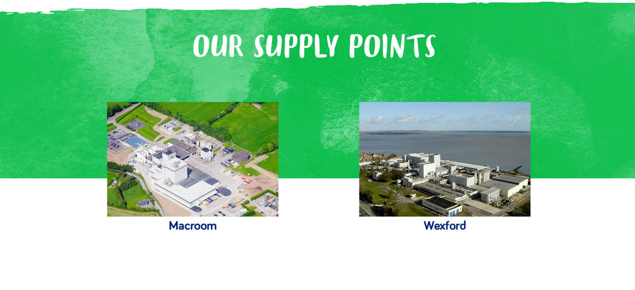 Danone at a Glance Ireland Supply Points