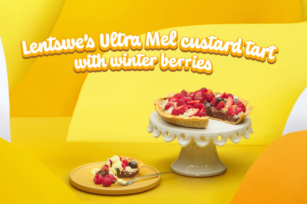 Custard Tart with Winter Berries