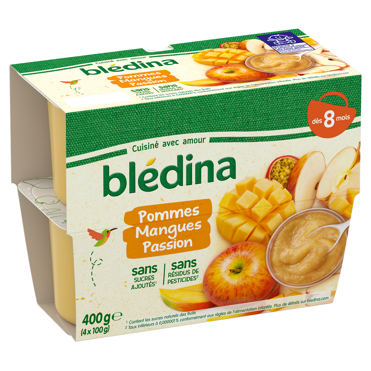 Blédina-Bledina-Apple and Mango-8m+-400 g