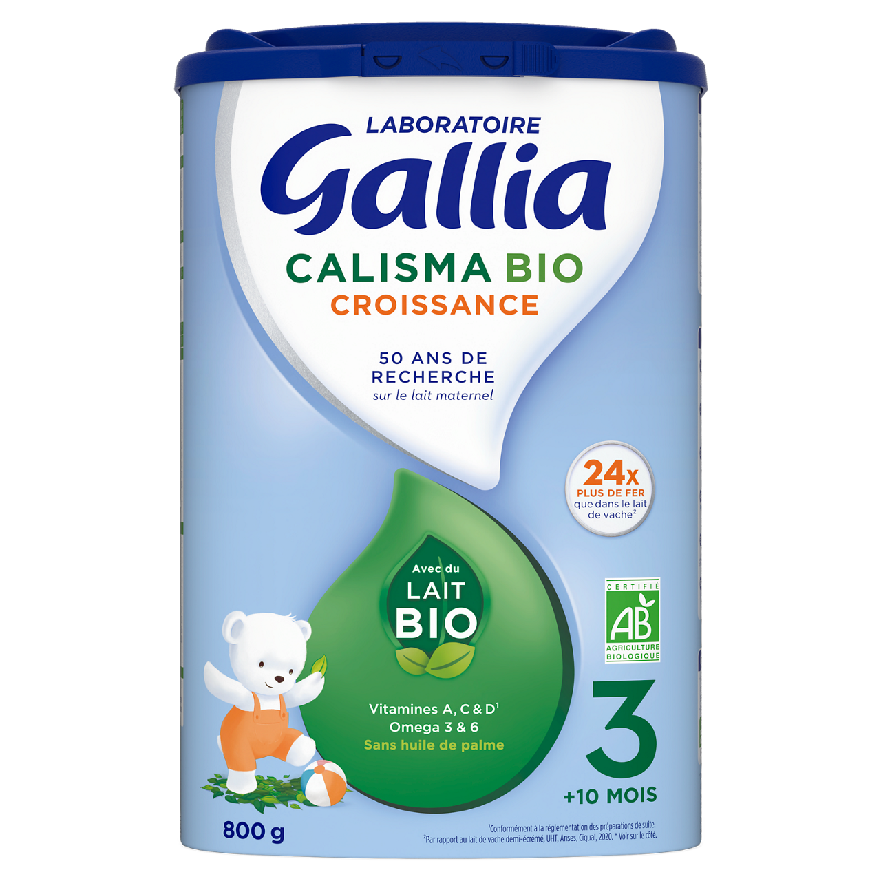 Laboratoire Gallia-Calisma BIO-Unflavoured-10m+-800 g