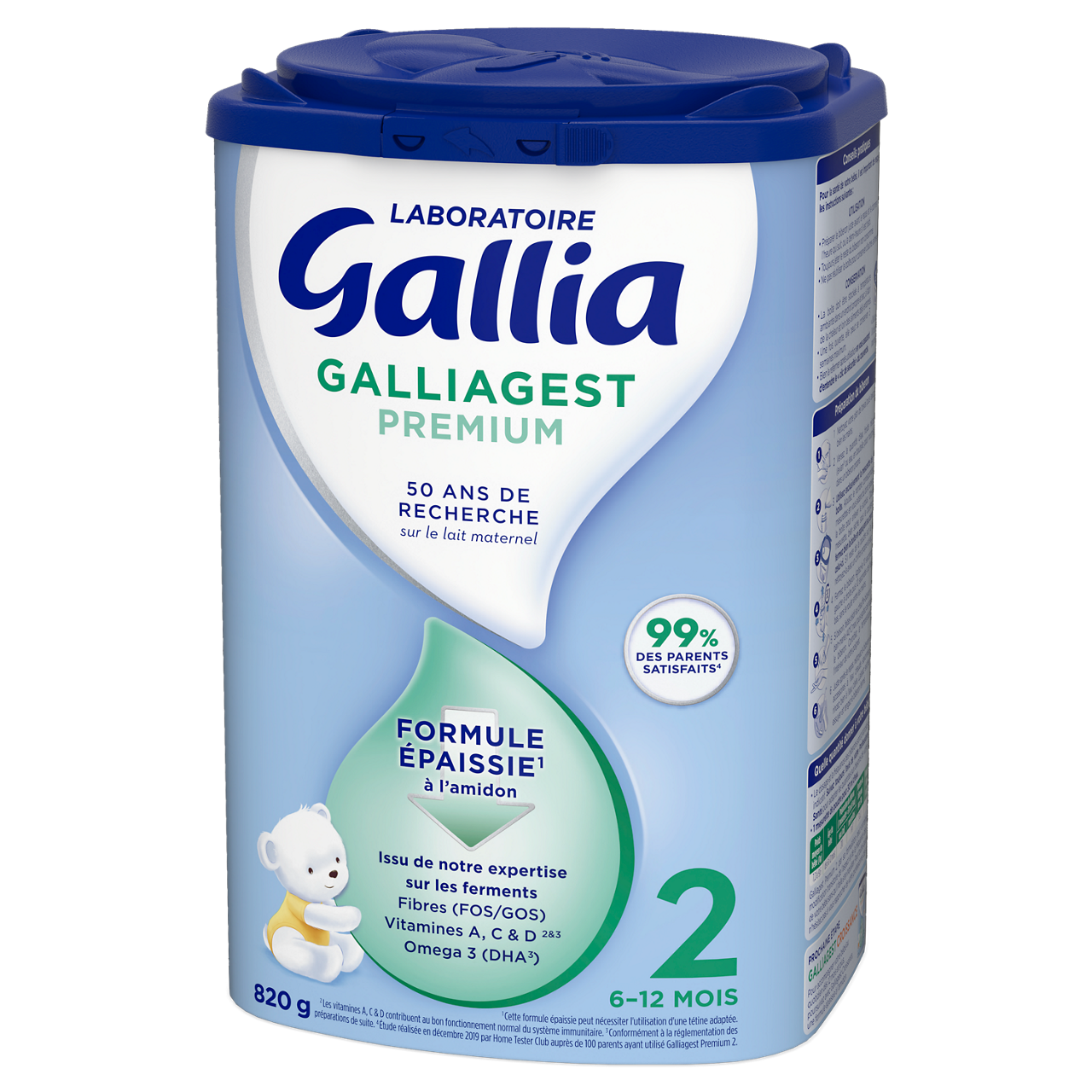 Laboratoire Gallia-Galliagest Premium-Unflavoured-6-12m-820 g
