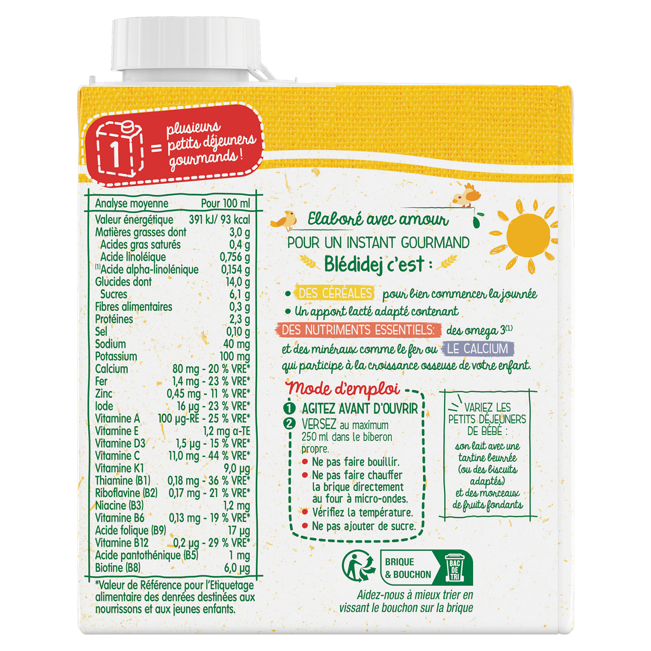 Blédina - Blédidej - Vanilla - 12m+ - 500 ml