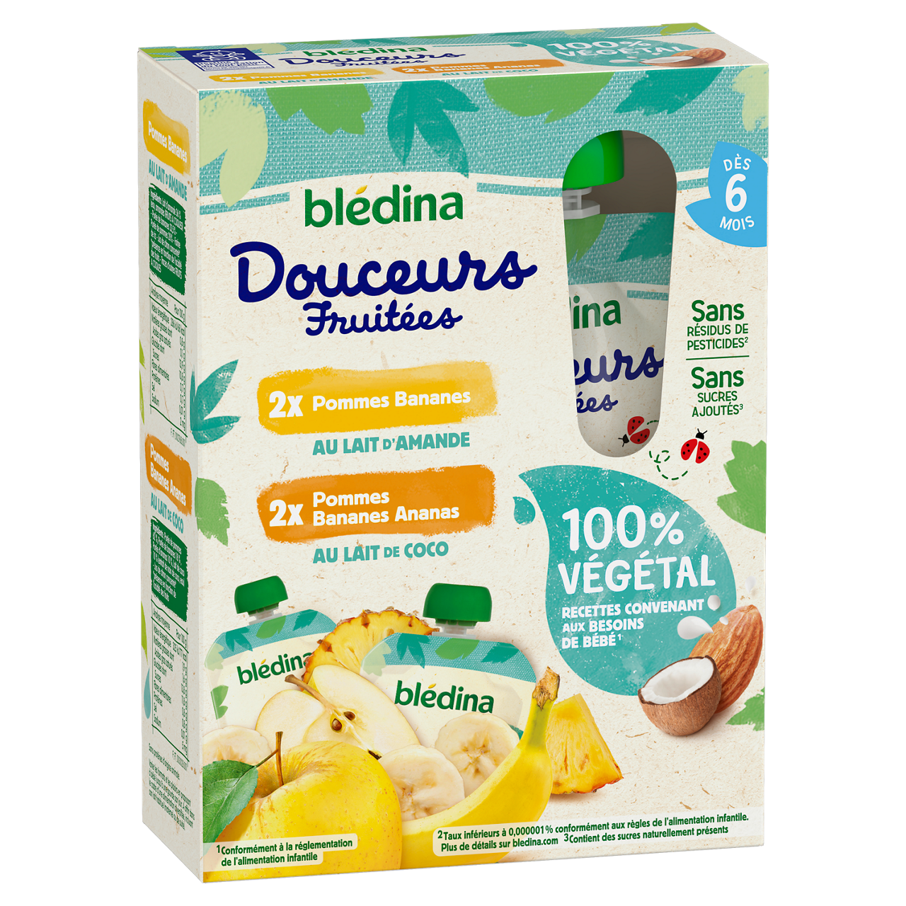 Blédina-Bledina-Mix Berries Coconut-6m+-360 g