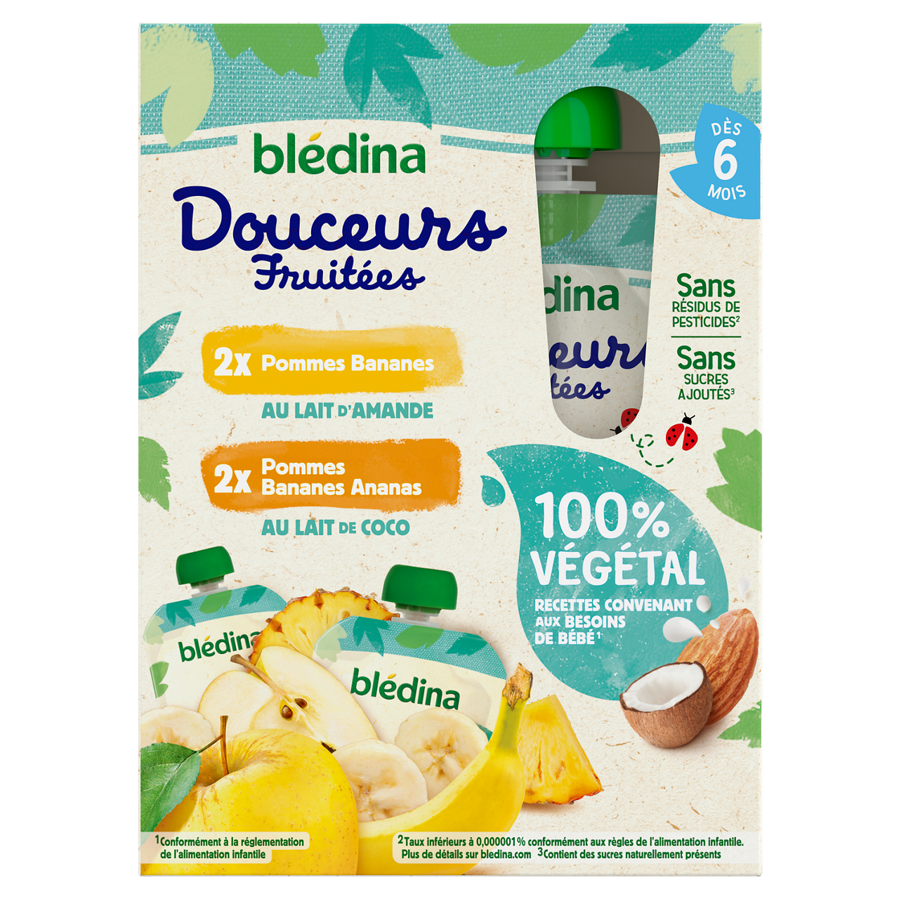 Blédina-Bledina-Mix Berries Coconut-6m+-360 g