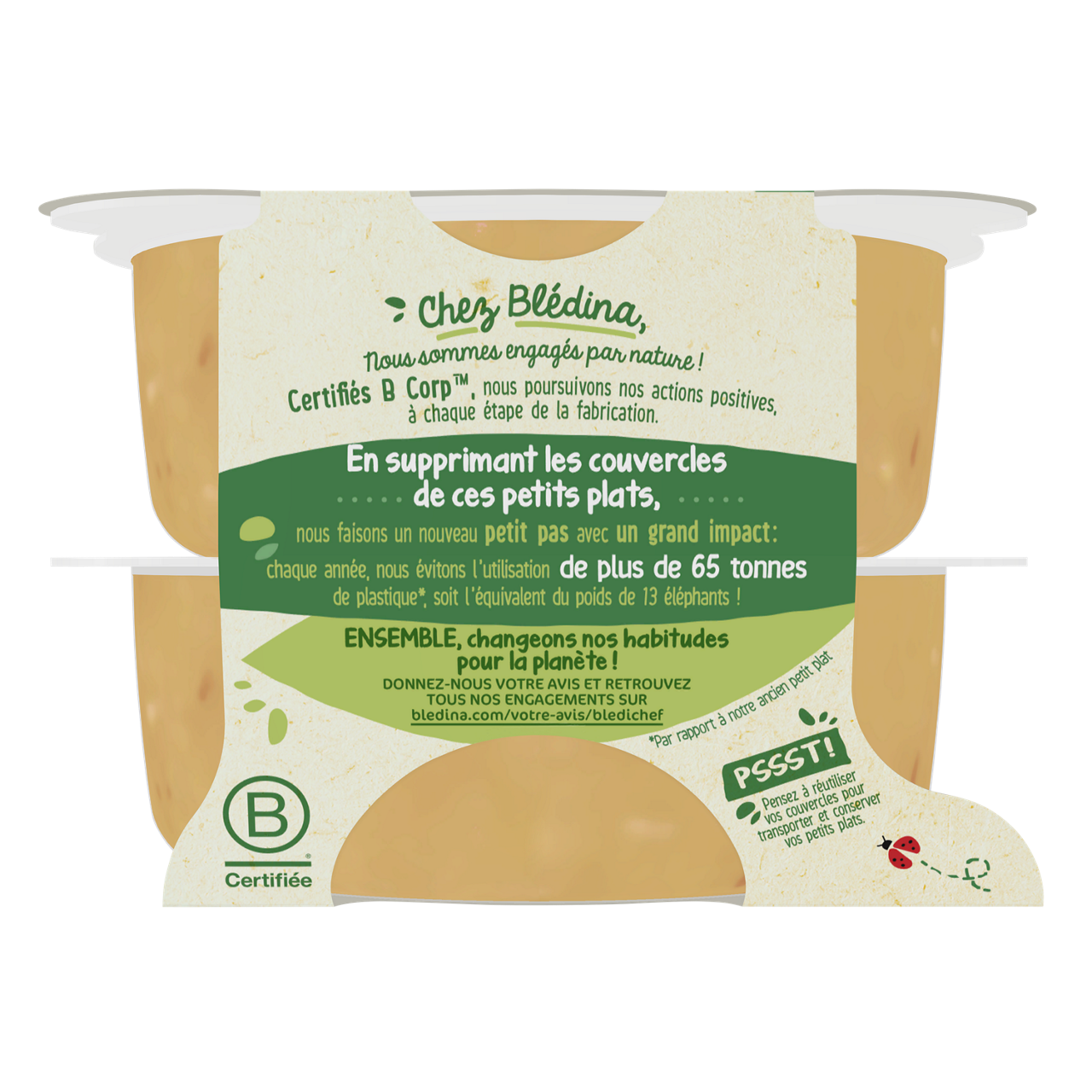 Blédina - Blédichef - Rice Vegetables Chicken - 2 x 230 g - 12m+