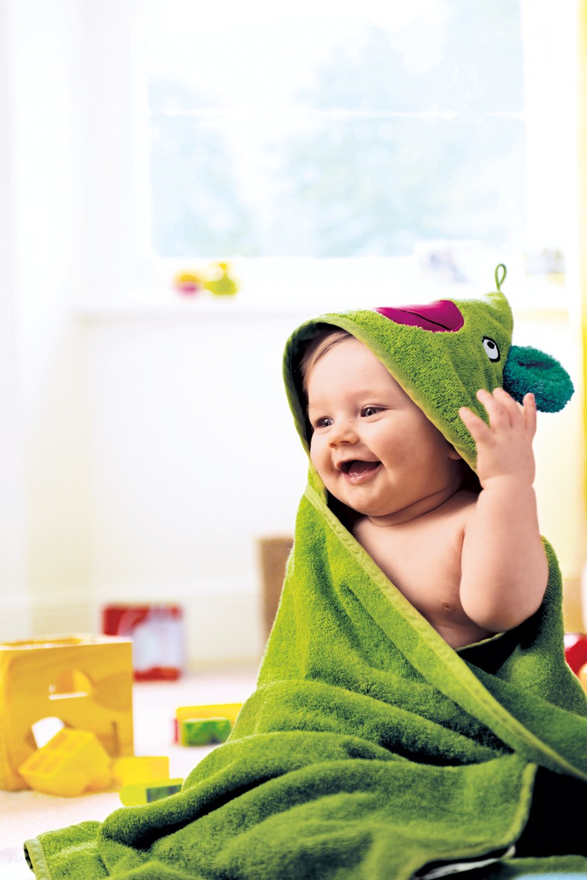 Baby in towel