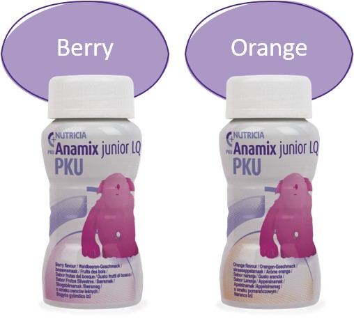 Anamix junior LQ orange and berry flavours