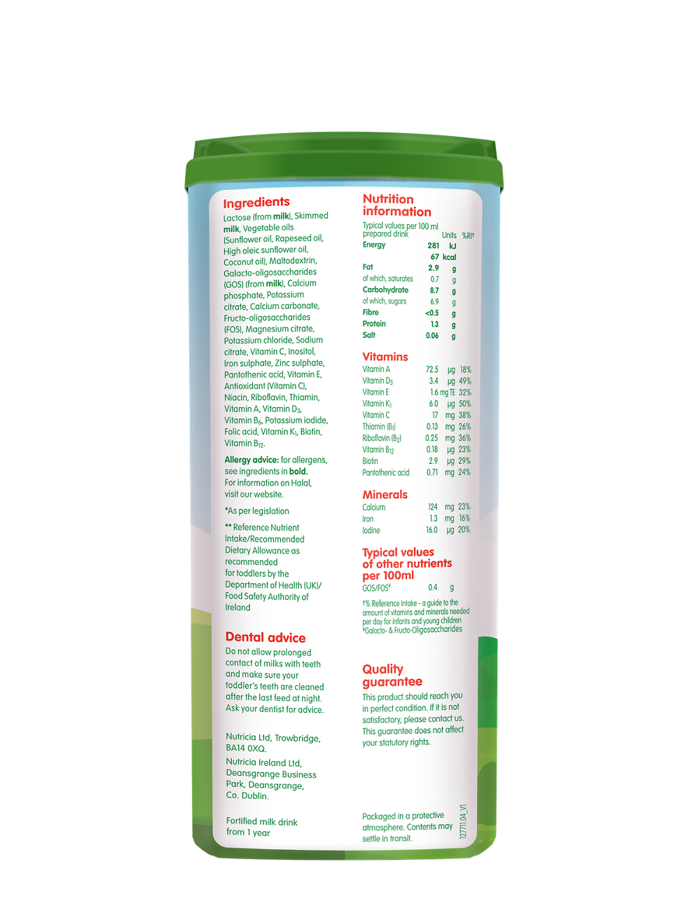 Cow &amp; Gate Stage 3 Toddler Milk Powder 800g