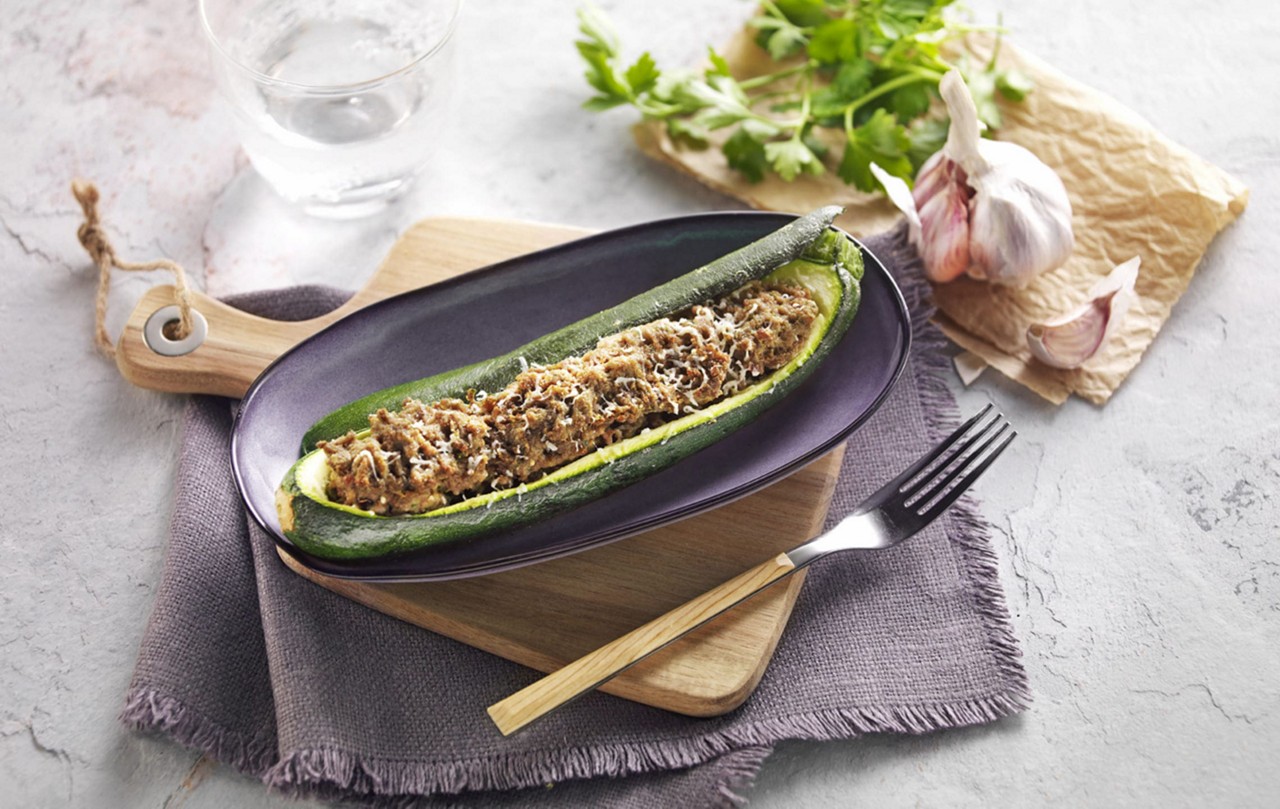 Courgette farcie au boeuf femme enceinte