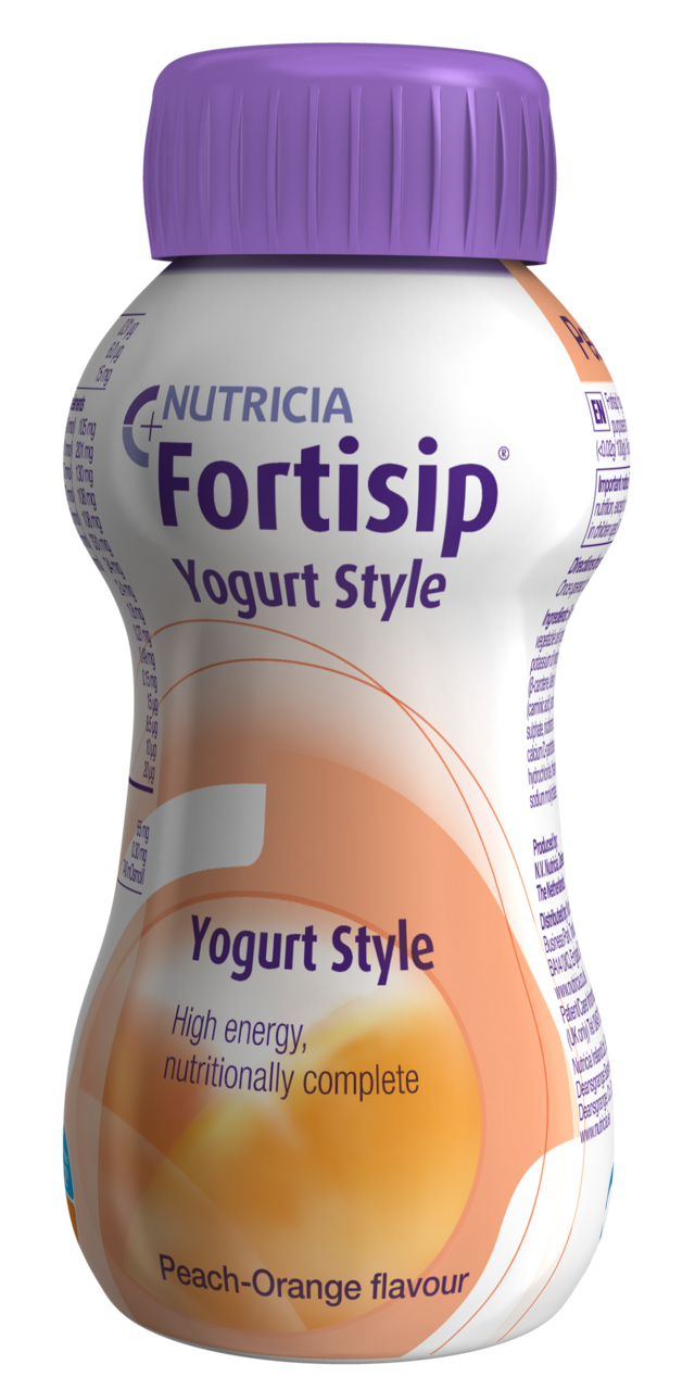 Fortisip Yogurt Style peach-orange 200ml bottle