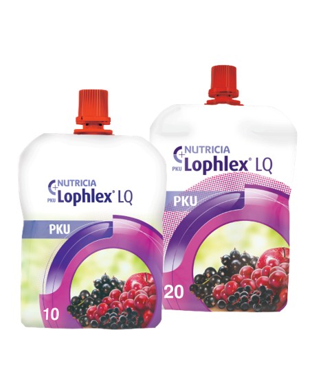 Lophlex LQ PKU 10 and Lophlex LQ PKU 20 packshots