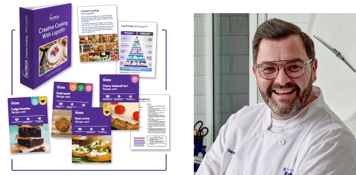 Low protein recipes and Chef Derek portrait image