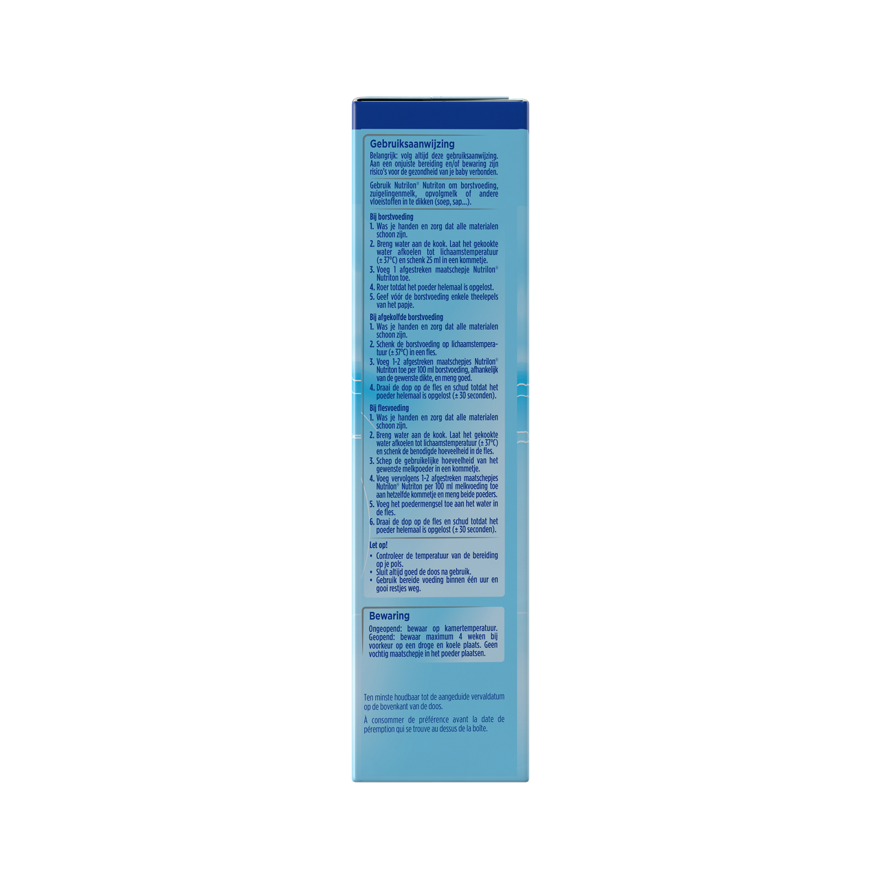 Nutrilon Nutriton, en cas de régurgitations. À ajouter au lait maternel ou au lait artificiel.