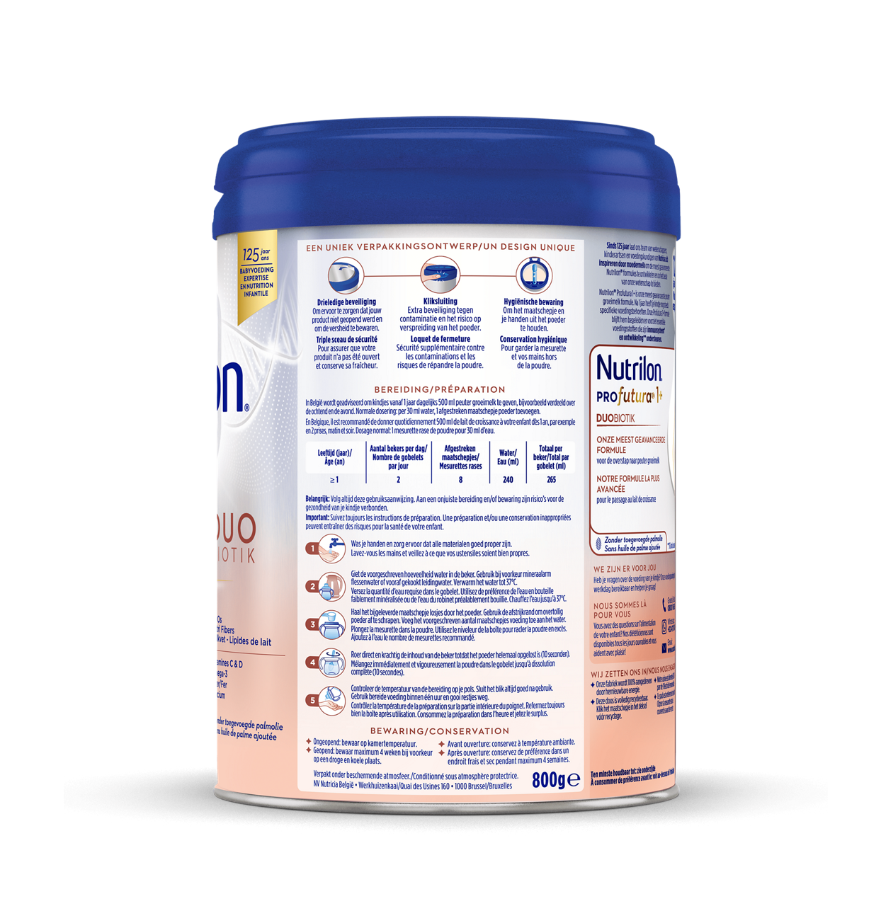 Nutrilon® Profutura 1+ est un lait de croissance, adapté aux besoins nutritionnels des enfants dès l'âge d'un an, en complément d'une alimentation saine et diversifiée.