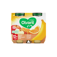 Olvarit Banane pomme orange biscuit