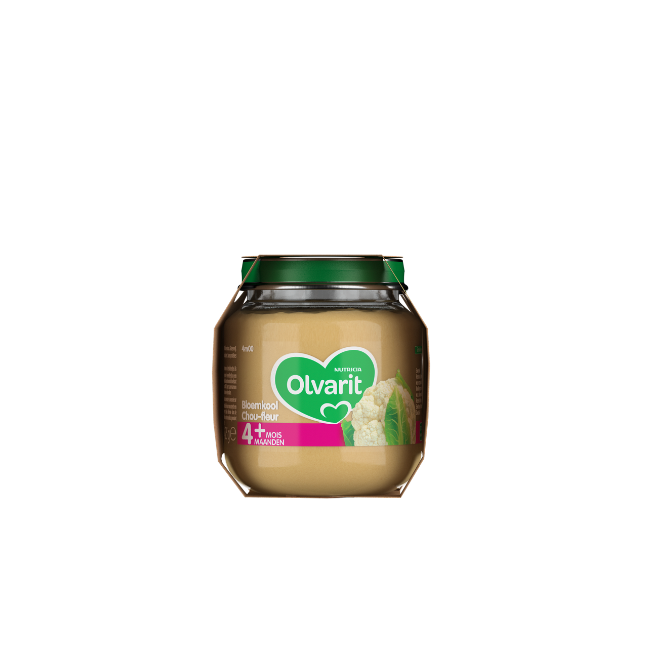 Ma Première Cuillère Chou fleur (125 g). Consultez notre site web Olvarit.be pour plus d'info sur alimentation pour bébé et les produits Olvarit.
