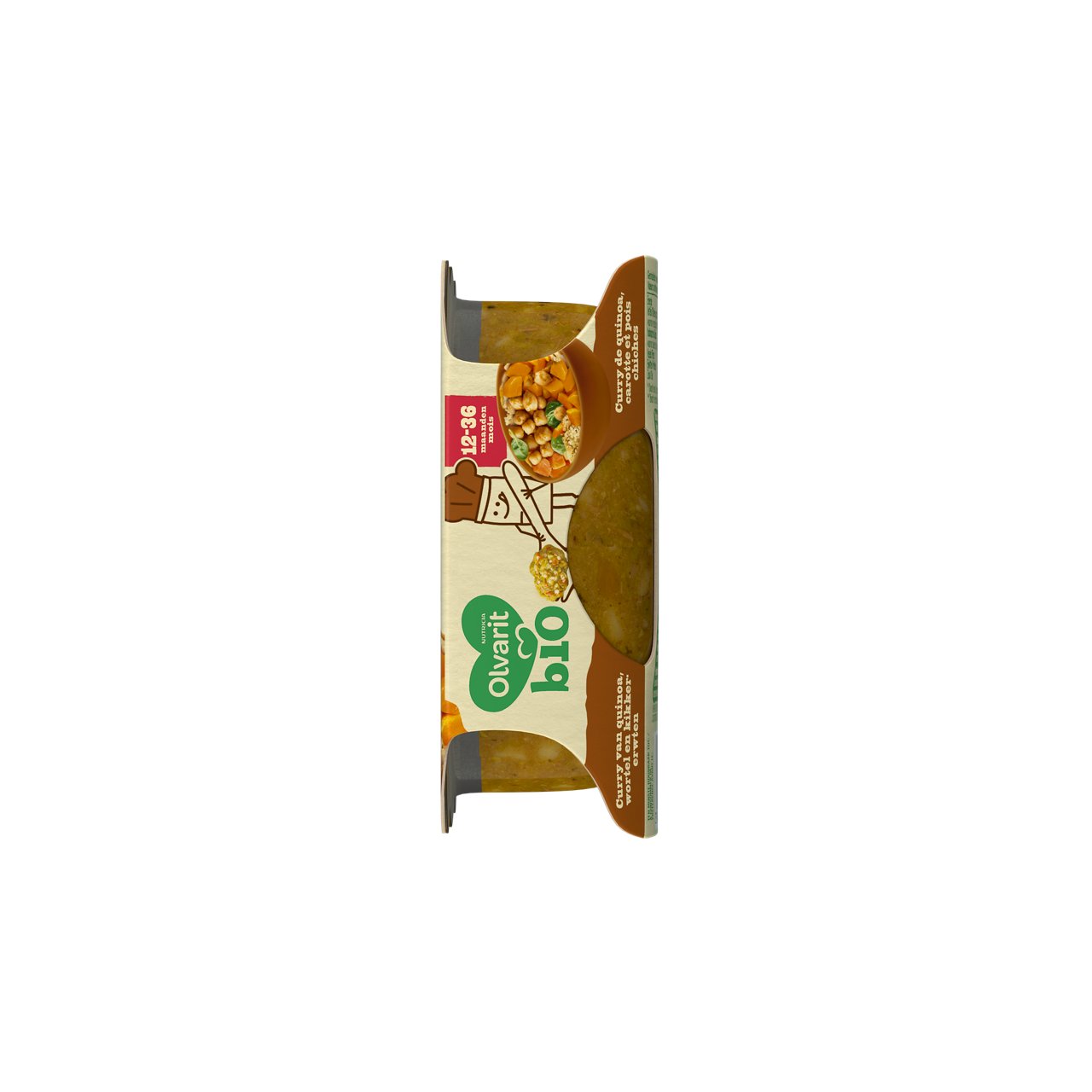 Pour votre bambin, un petit plat BIO composé d'ingrédients 100% végétaux.