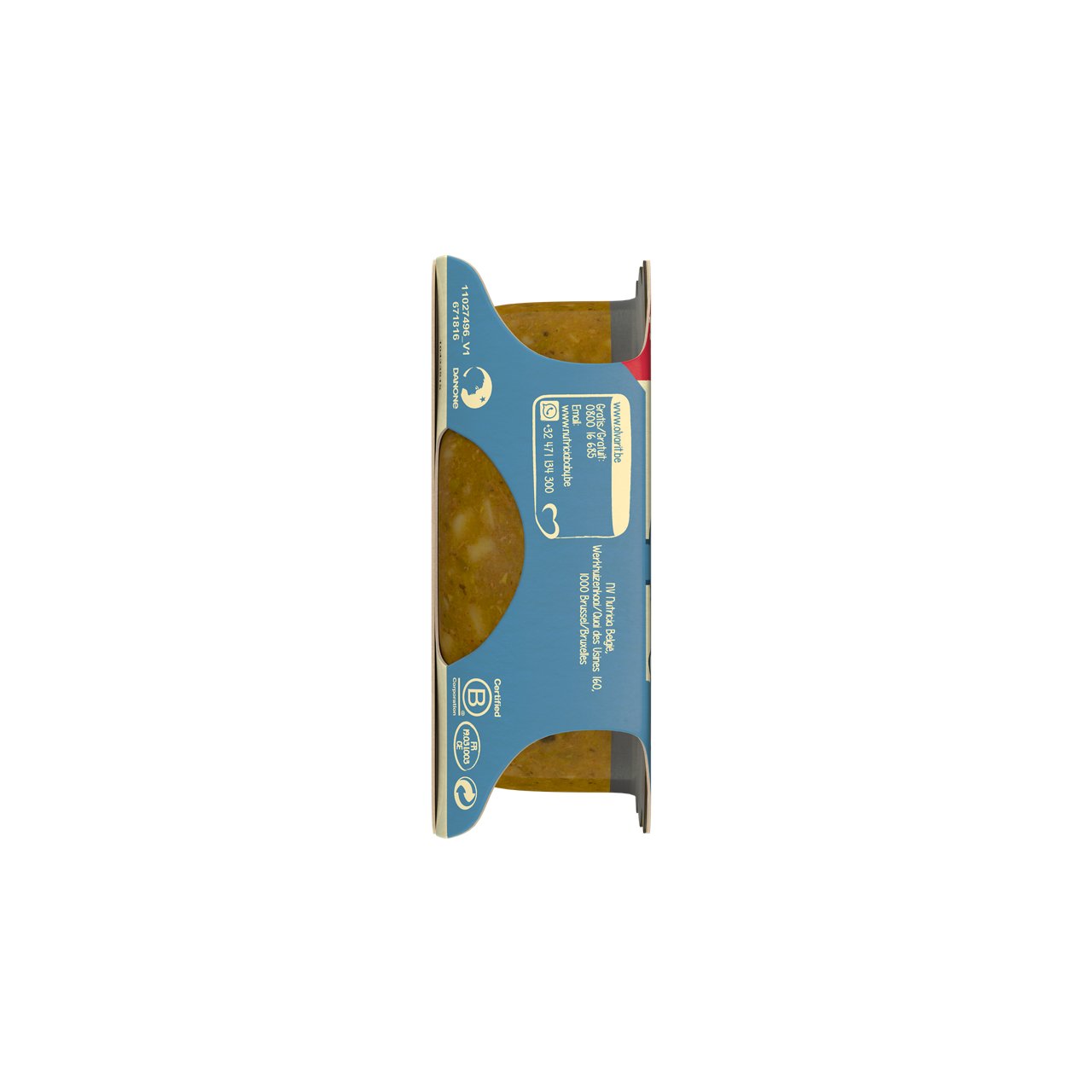 PACKSHOT 12M214 Rode linzen schotel met zalm 230g LEFT