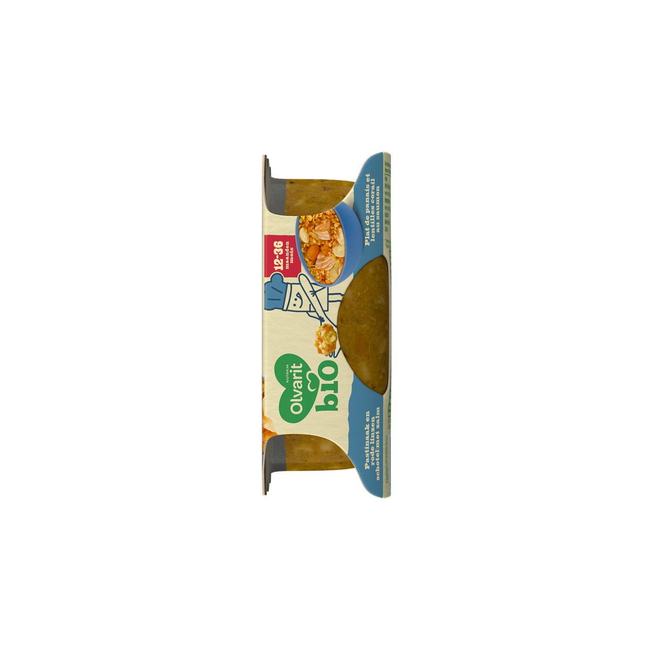 PACKSHOT 12M214 Rode linzen schotel met zalm 230g RIGHT