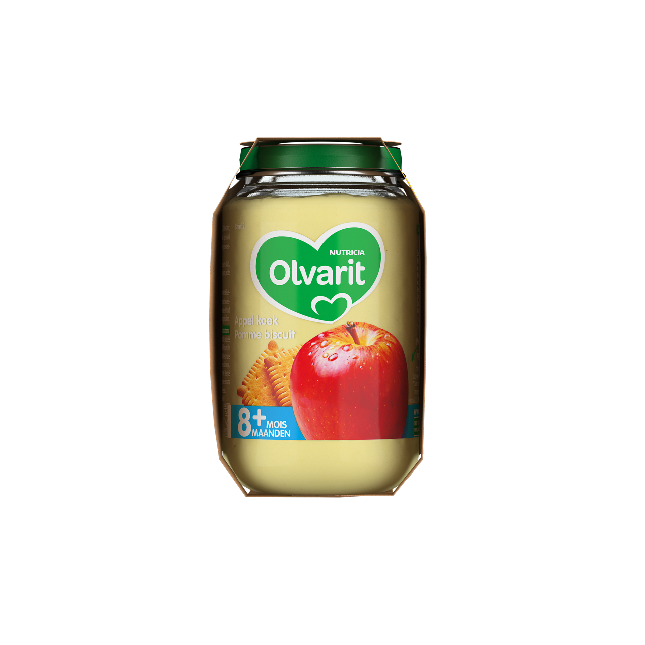 Olvarit Pomme Biscuit. Consultez notre site web Olvarit.be pour plus d'info sur alimentation pour bébé et les produits Olvarit.
