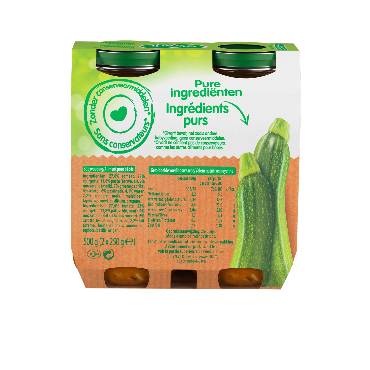 Consultez notre site web Olvarit.be pour plus d'info sur alimentation pour bébé et les produits Olvarit.