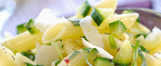 Salade de pâtes au vert